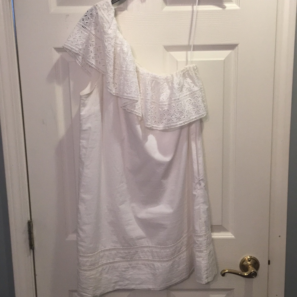 Abercrombie one shoulder summer dress.